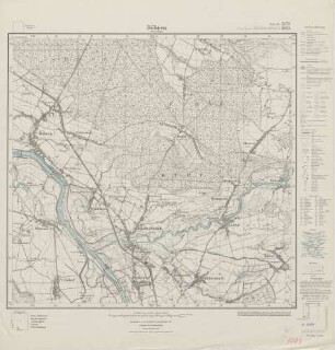 5273 (alte Nr.: 3083) Döbern (Oberschles.), Meßtischblatt (4cm - Karte)