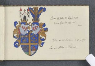 [Stammbucheintrag Joseph Ritter von Führich]