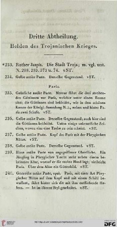 Dritte Abtheilung. Helden des Trojanischen Krieges