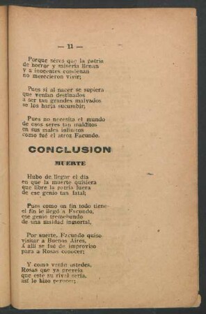 Conclusión : Muerte