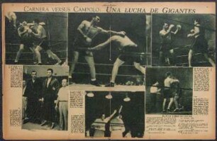 Carnera versus Campolo: Una lucha de gigantes [Fotografías]