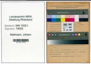 Entnazifizierung Johann Mallmann , geb. 22.05.1900 (Werkmeister)
