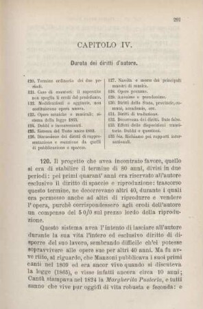 Capitolo IV. Durata dei diritti d'autore