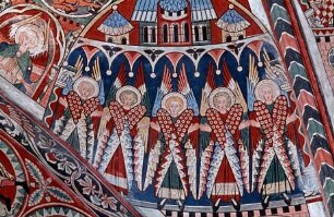östliche Gewölbekappe — Bildfeld: Fünf Cherubim