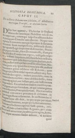 Caput LI - Caput LX