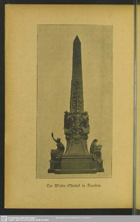 Der Wettin-Obelisk in Dresden