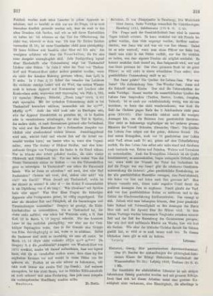 318-319 [Rezension] Heinrici, Carl Friedrich Georg, Zur patristischen Aporienliteratur