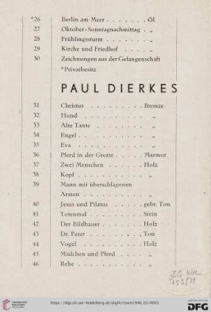 Paul Dierkes (Nr. 31-46)