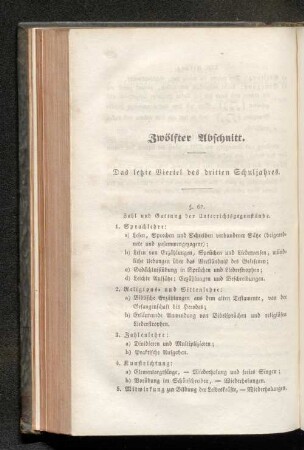 Zwölfter Abschnitt. Das letzte Viertel des dritten Schuljahres.