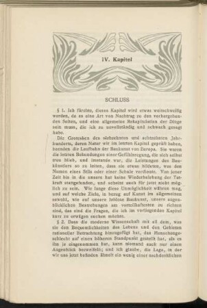 IV. Kapitel - Schluss