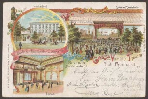Ansichtskarte "Variété Theater" Hasenheide 57, koloriert [2/3]