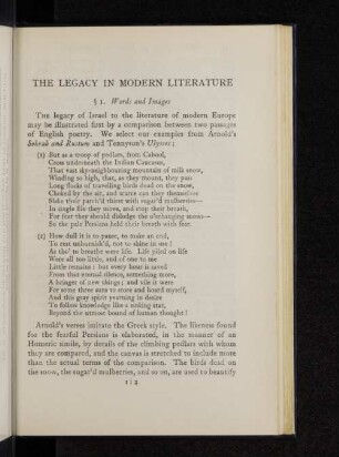 The legacy in modern literature
