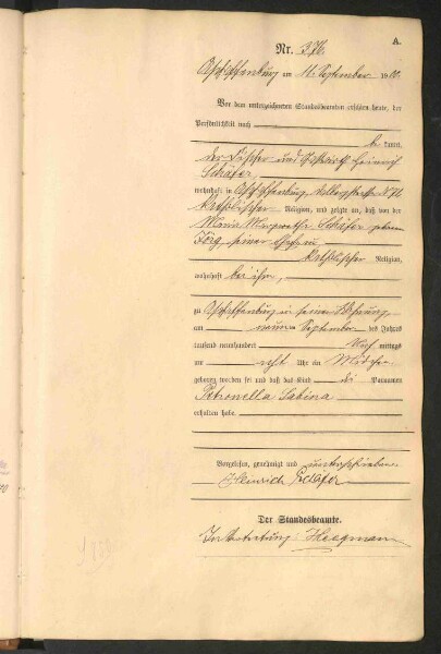 Standesamtsbuch der Stadt Aschaffenburg: Geburten 365/1900 - 184/1901