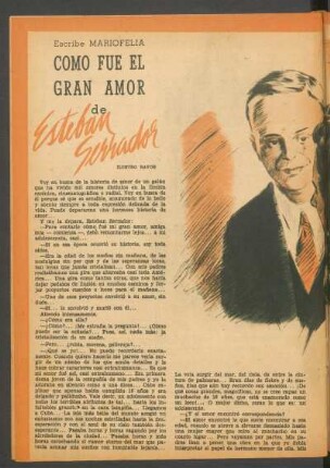 Como fue el gran amor de Esteban Serrador