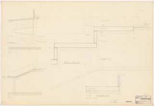 Stadttheater, Krefeld: Vorderhaus: Treppendetail im Raum 54 1:20, 1:2