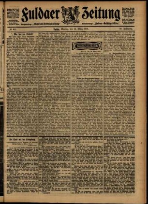 Ausgabe vom Montag, den 16. März 1903.