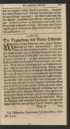 LXXXVIII. Die Begnadung deß Gotts-Lästerers.