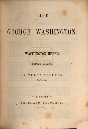 Life of George Washington, 2