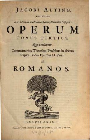 Opera omnia theologica. 3