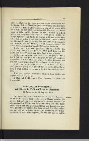 Übergang zum Stellungskrieg und Kämpfe im Bois brûlé und bei Apremont