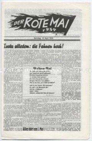 Sonderdruck der SPD aus dem Exil zum 1. Mai 1934