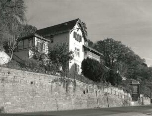 Dresden-Wachwitz, Pillnitzer Landstraße 155. Villa mit Pavillon (um 1890)