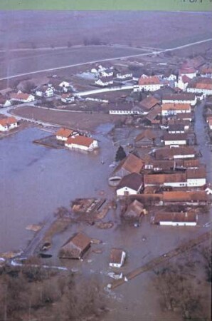 Deichbruch der Donau 1988