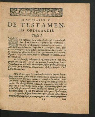 Thesis I. - XXIIX.