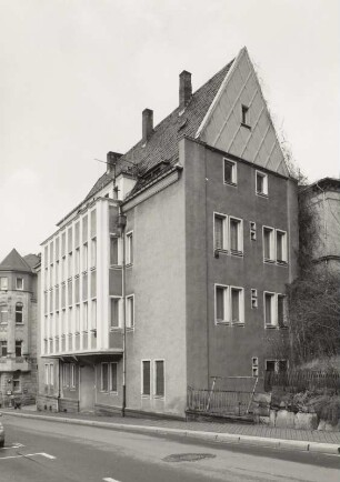 Wohnhaus : Plauen-Obere Aue, Hradschin 7. Wohnhaus, Straßenansicht
