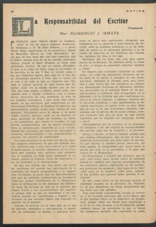 La responsabilidad del escritor