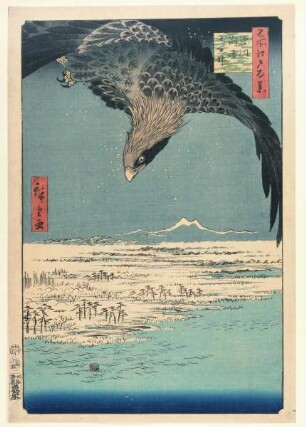Die Jūmantsubo-Ebene in Fukagawa Susaki, Blatt 107 aus der Serie: 100 berühmte Ansichten von Edo