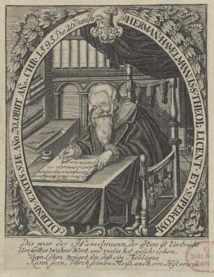 Bildnis des Herman Hamelmannuss