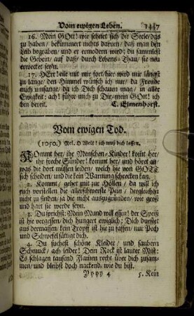 Vom ewigen Tod.