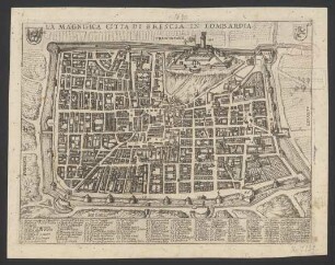 La magnifica citta di Brescia in Lombardia