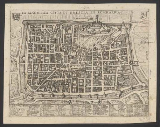 La magnifica citta di Brescia in Lombardia