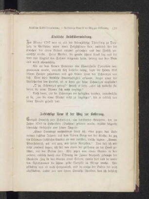 Aufrichtige Reue ist der Weg zur Besserung.