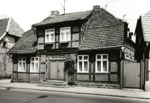 Hagenow. Wohnhaus, Hagenstraße 48. 18. Jh. Straßenfront