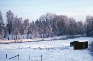 Klaus-Groth-Straße: Gelände hinter dem Kreiswehrersatzamt im Winter