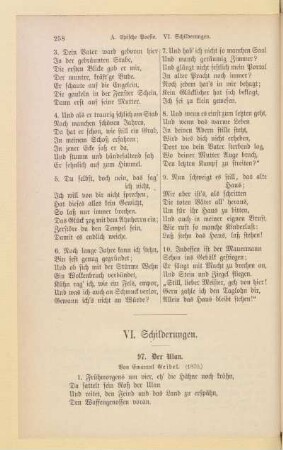 VI. Schilderungen
