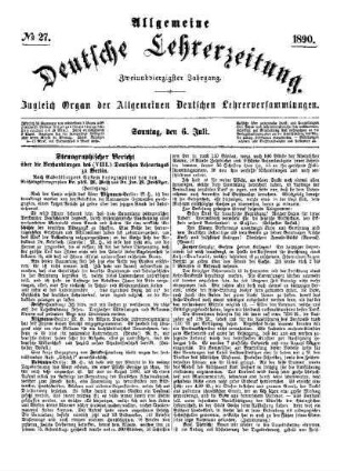 Stenographischer Bericht über die Verhandlungen des (VIII.) Deutschen Lehrertages zu Berlin (Fortsetzung)