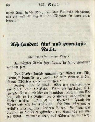 Achthundert fünf und zwanzigste Nacht
