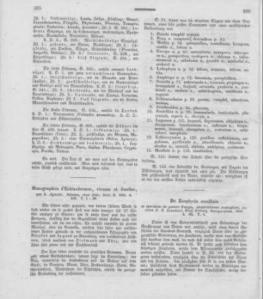 Monographiés d'Echinodermes, vivans et fossiles / par L[ouis] Agassiz. - Soleure : chez Jent. - Livr. 2, 1841