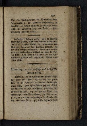 Erinnerung an eine wichtige und dringende Angelegenheit.