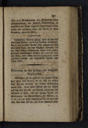 Erinnerung an eine wichtige und dringende Angelegenheit.
