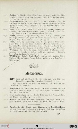 Monacensia (Nr. 2034-2251)