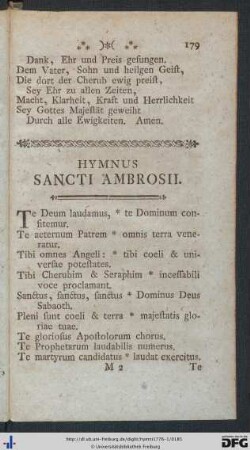 Hymnus Sancti Ambrosii.