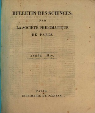 Bulletin. 1817