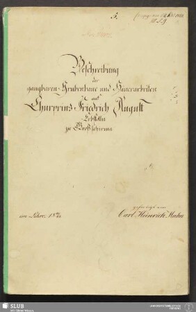 Beschreibung der gangbaren Grubenbaue und Häuerarbeiten auf Churprinz Friedrich August Erbstolln zu Großschirma - 18.7054 4.