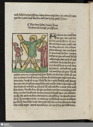 Von dem lieben herren Sant Andrea den heiligen zwölffboten