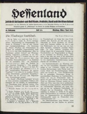 Heft 3/4, März/April 1935